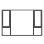 Sunrise Series 85 Single-unit Outward Opening System Window
