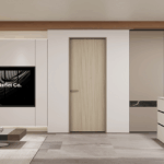 ST-003 Aluminum-Wood Narrow-Frame Hinged Door - Image 2