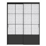 Grid-style sliding door