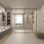 Bayview Series Ultra-Narrow One-Door Two-Purpose Shower Enclosure - Image 2