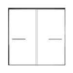 Starry Series Double Sliding Door Shower Enclosure