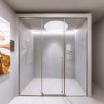 Aegean Series Exposed Rotary Shower Enclosure - Image 2